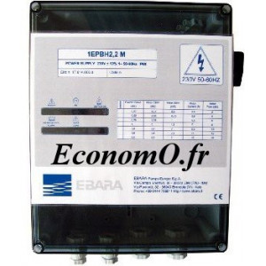 Coffret Électrique Ebara 1EPBH 1,5 T pour Pompe Immergée et Surface Tri 400 V - EconomO.fr